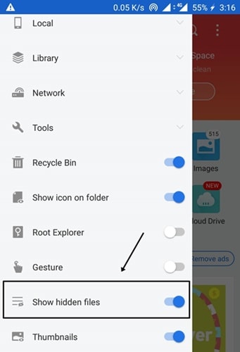 how to access inaccessible files on android