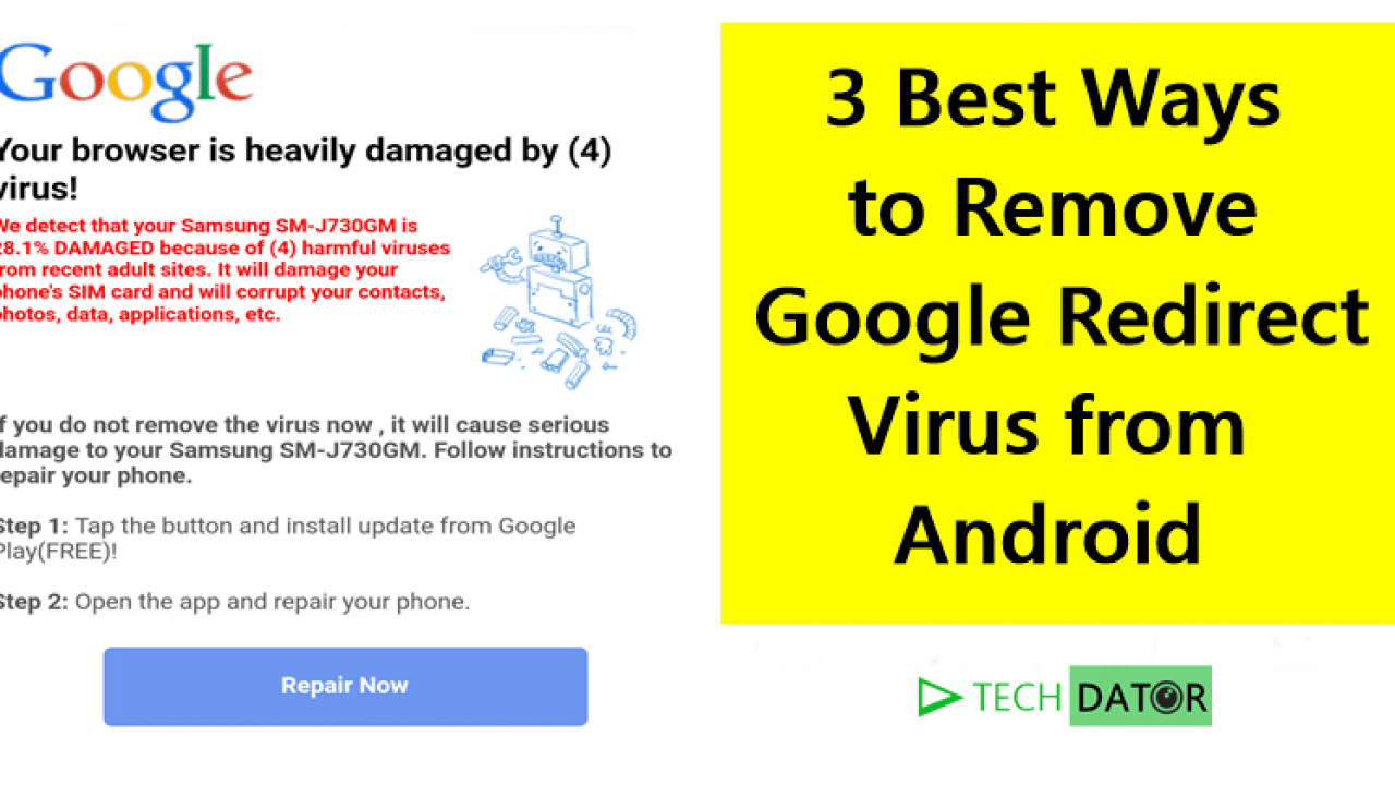 google redirect virus from android