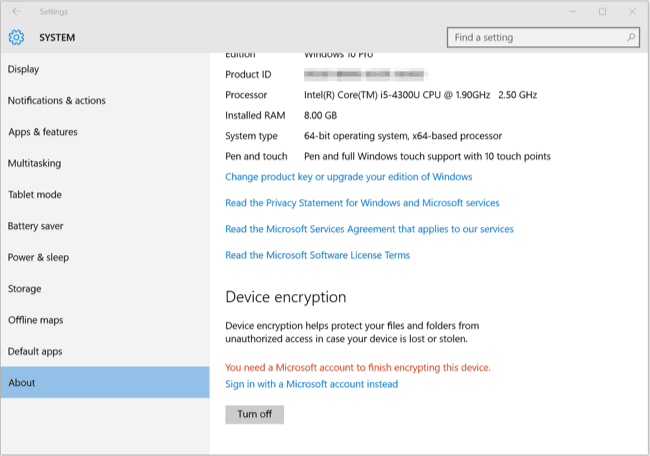 Windows 10 Encryption