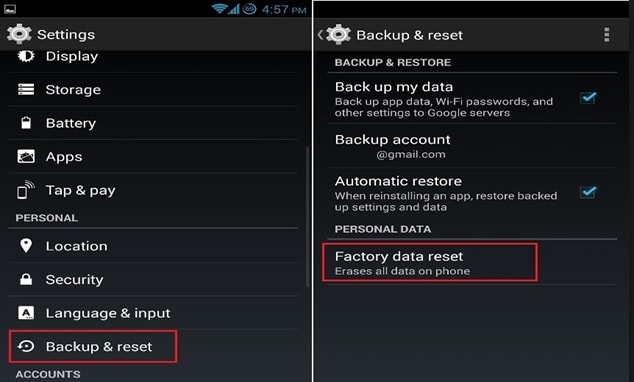 Steps For Resetting Your Android Device