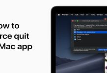 Force Quit Apps on Mac OS X
