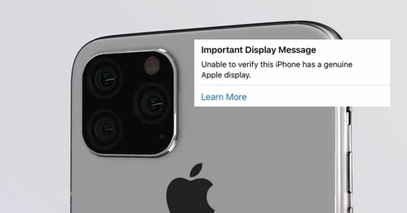 Apple Will Tell You if Your Repaired Display is Genuine or Not!