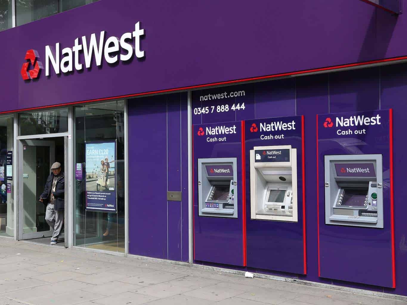 NatWest and RBS down