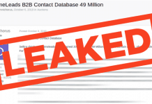 LimeLeads Database Containing 49 Million User Records Setup For Sale on Dark Forum