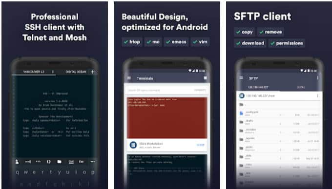 Termius - SSH/SFTP; best ftp clients for android