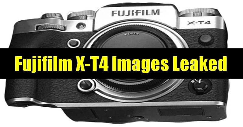 Fujifilm X-T4 leaked images