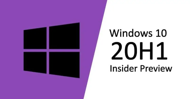 Windows 10 20H1 build 19041