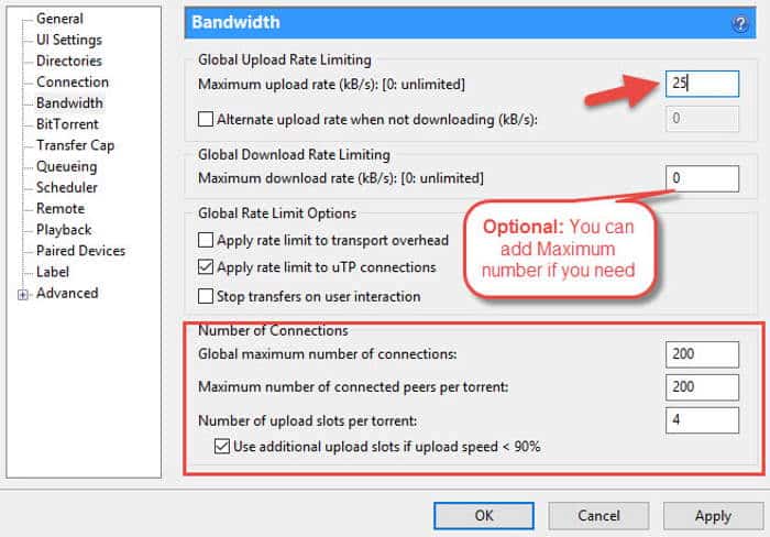 bittorrent settings for fast download mp3