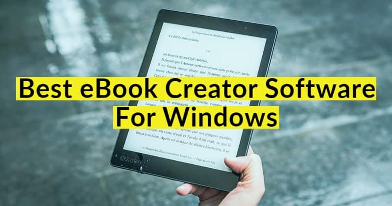 Best Free eBook Creator Software