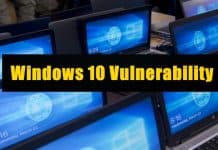 Microsoft Vulnerability in Windows 10