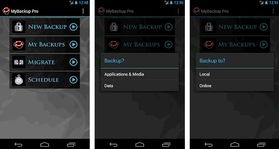 My Backup android backup apps