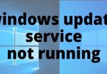 Windows Update Service Not Running On Windows 10