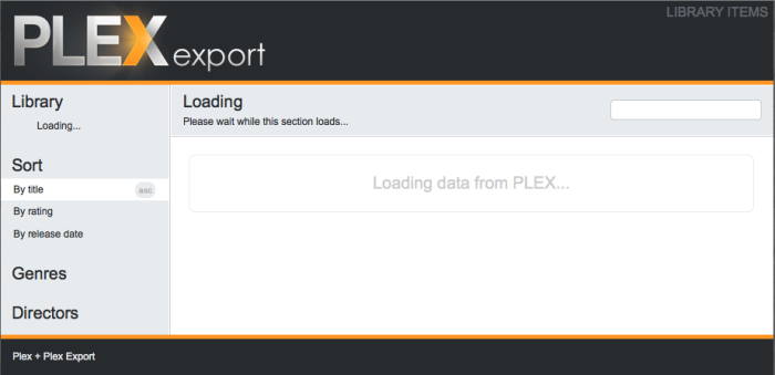 Plex Export' Plex plugins