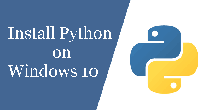 Install Python on Windows 10