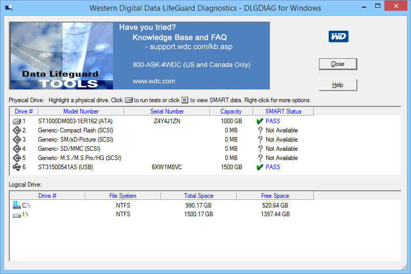 Data Lifeguard Diagnostic by WD