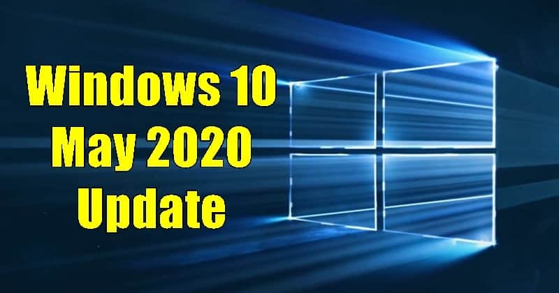 Windows 10 May Update 2020