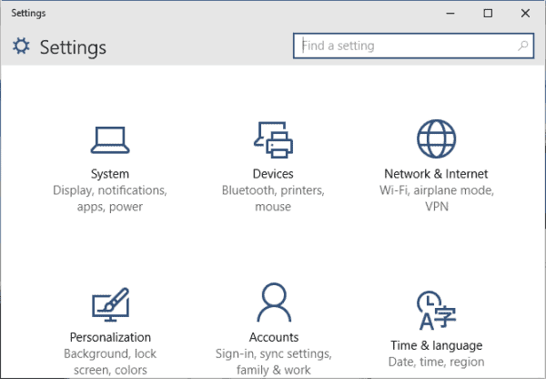Using Windows 10 Settings App