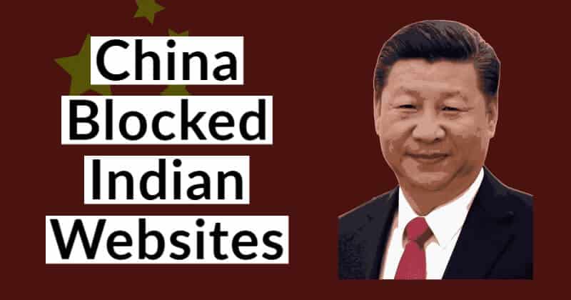 China Blocks Indian Websites