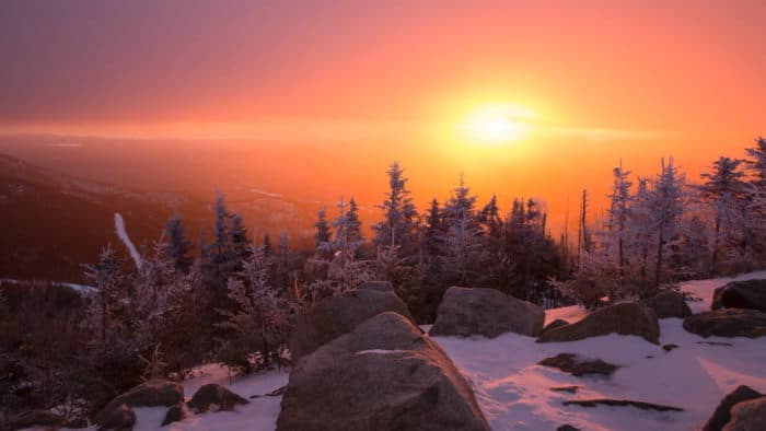 Sunrise from the of Gondola on Whiteface