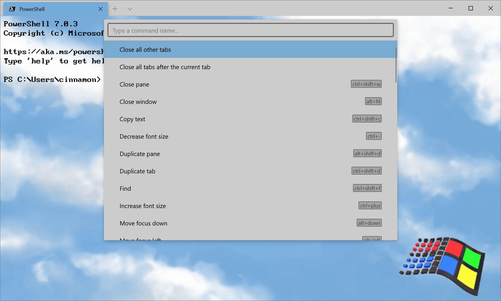 Windows Terminal version 1.3