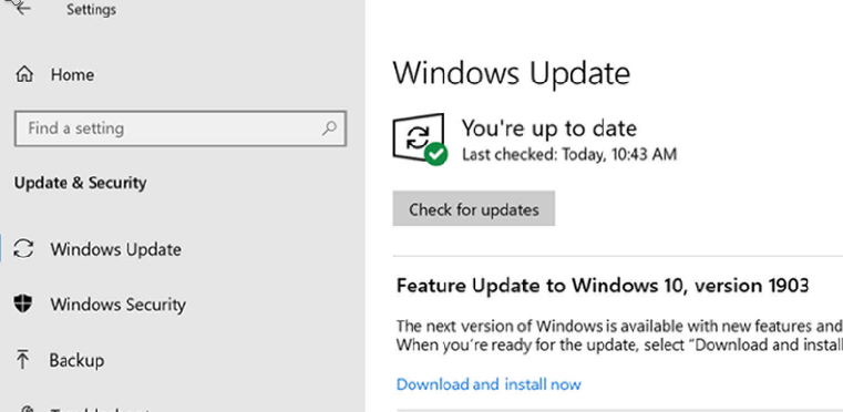 Windows Update & Security