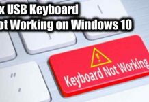 USB Keyboard Not Working on Windows 10