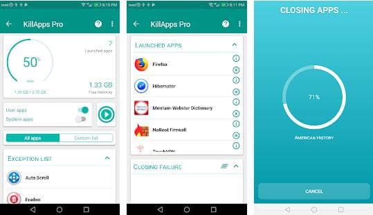 KillApps: Close all apps running
