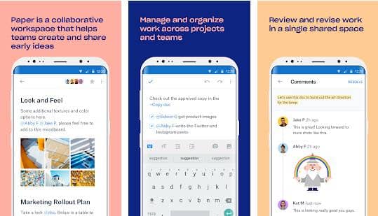 dropbox paper android app