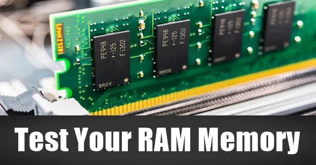 Test Your RAM Memory