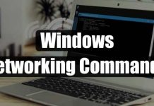 Windows Networking commands