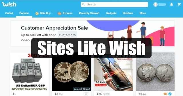 best sites like Wish
