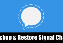 Backup and Restore Signal Chats