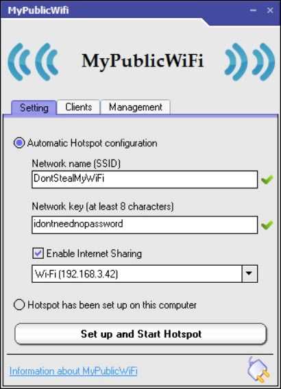 software wifi hotspot