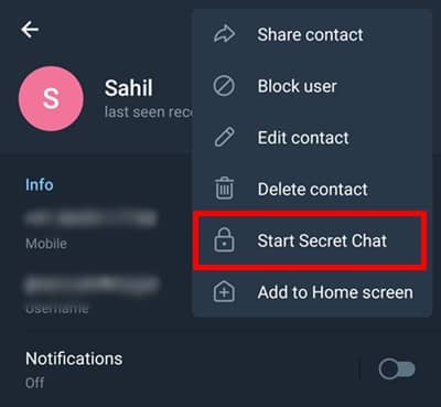 Send Self Destructing Messages in Telegram