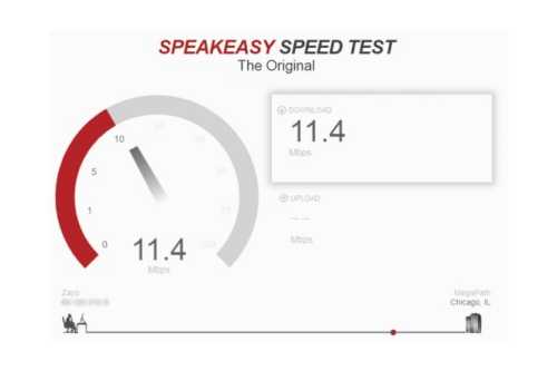 Speakeasy speed test