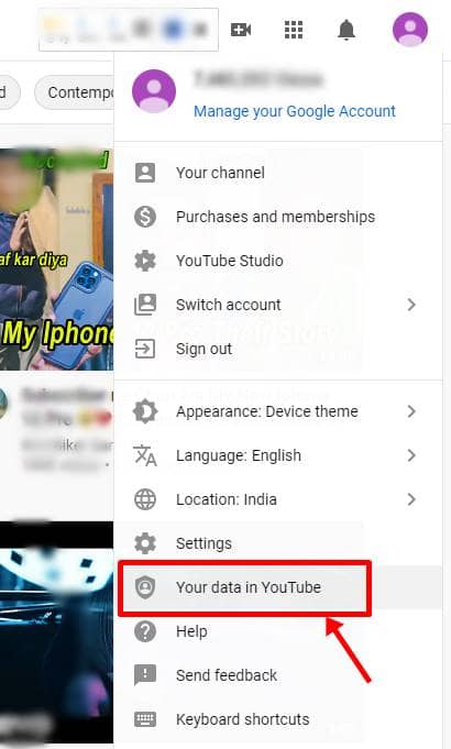 Tus datos en YouTube