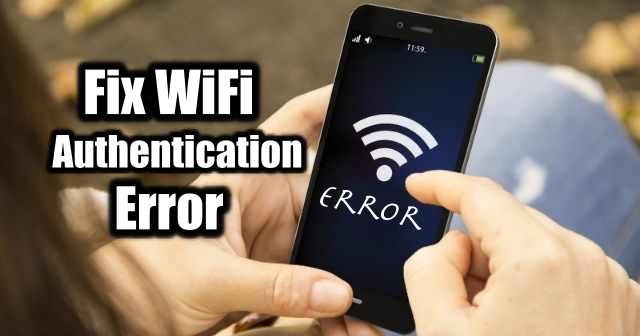 Fix Wifi authentication error