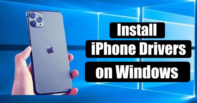 Install iPhone drivers on Windows 10