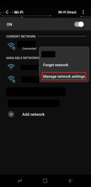 Modify Wifi Setting