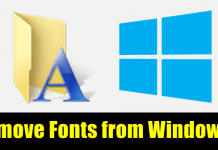 How to Remove Fonts from Window 10 PC