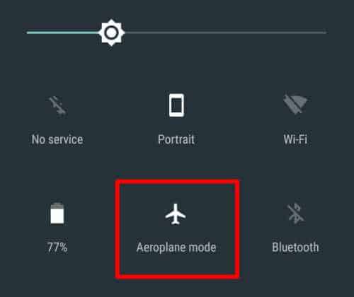 Try Airplane Mode