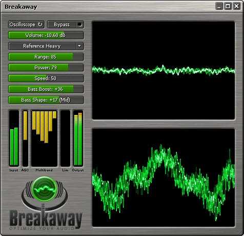 breakaway audio enhancer best settings