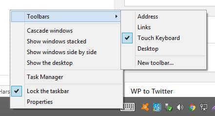 Utilice el teclado táctil en Windows 8 y 10