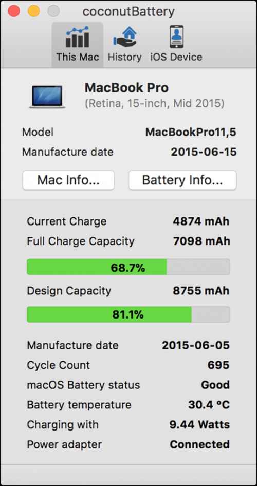 coconut battery macbook