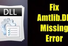 Fix Amtlib.Dll Missing Error