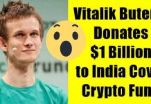 Vitalik Buterin, Co-Founder of ETH Donated Over $1 Billion to India's COVID-Crypto Fund