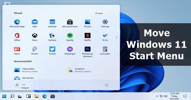 How to Move Windows 11 Start Menu from Center to Left