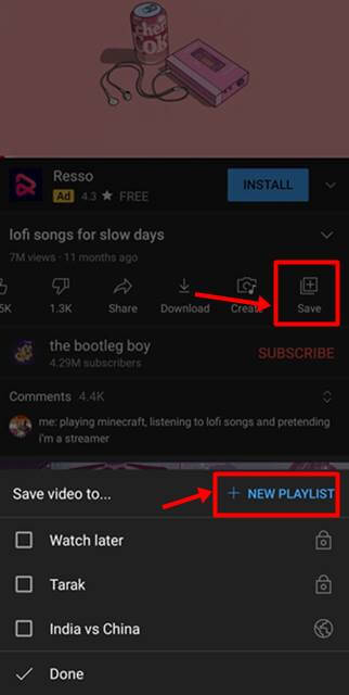 Repeat YouTube Videos on Mobile