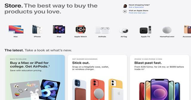 Apple Redesigned Its Online Store to be More Smooth and Mobile-Friendly
