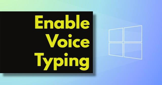 Enable and Use Voice Typing in Windows 11